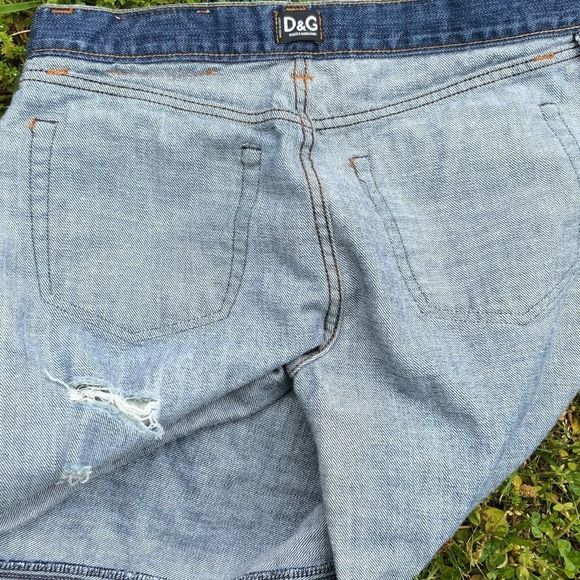 Dolce & Gabbana| 2-Tone Leg | Distressed | Luxury Denim Jeans - Picture 10 of 15